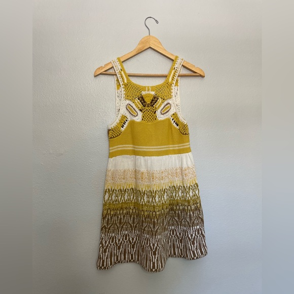 Free People crochet mini sweater dress | size small - Picture 7 of 7